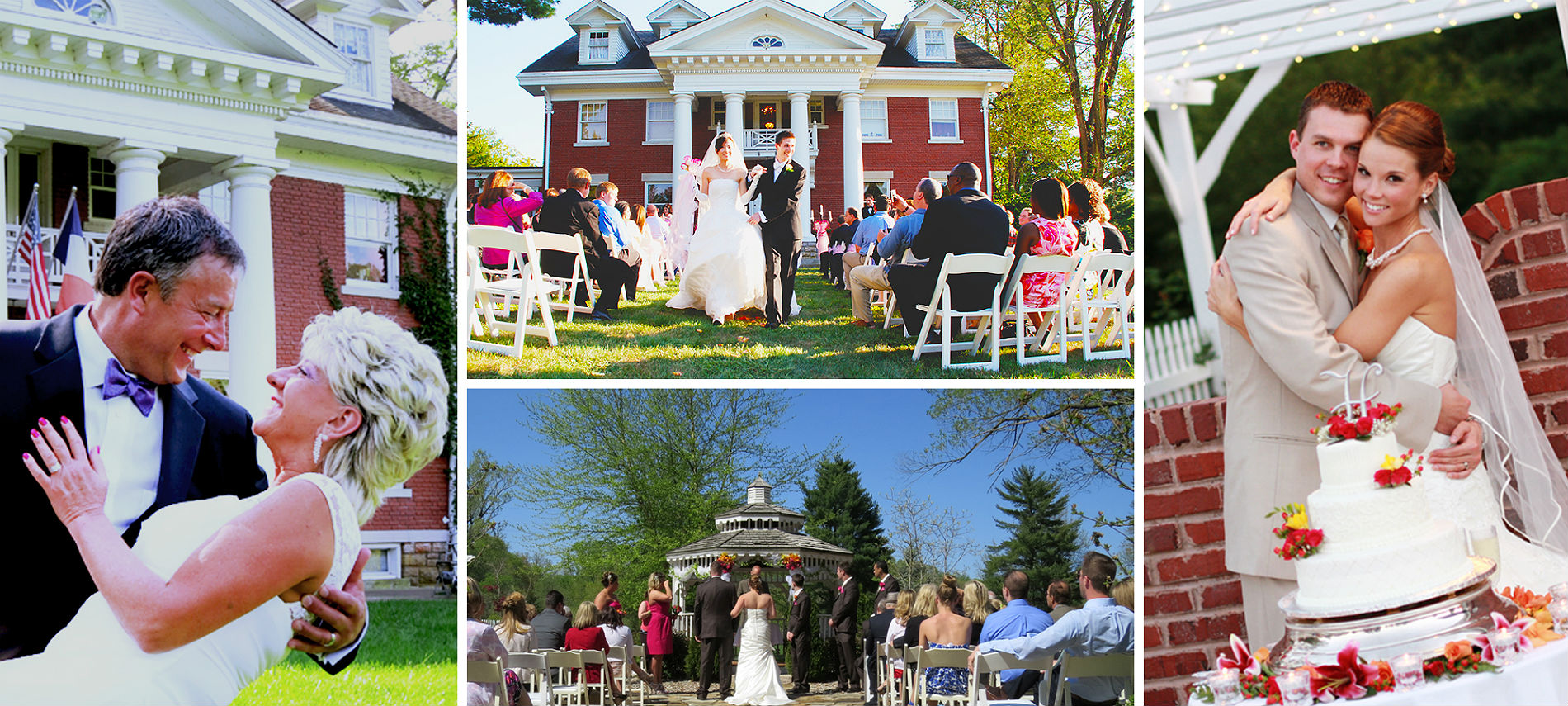 Montage of various wedding scenes